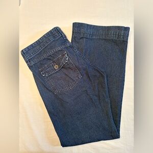 Levi’s 1873 Vintage Dark Wash Denim Trouser Jean Wide Leg Women’s Size 0 Medium